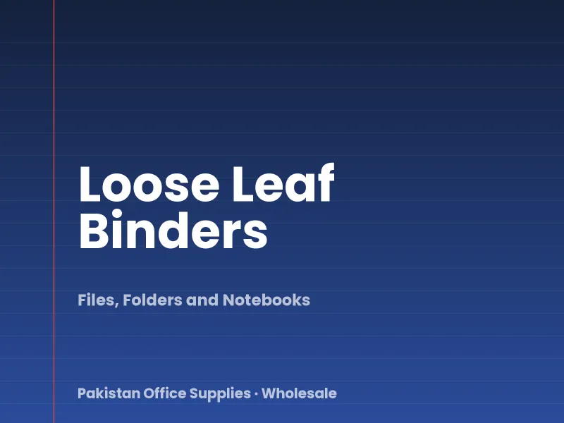 Loose Leaf Binders