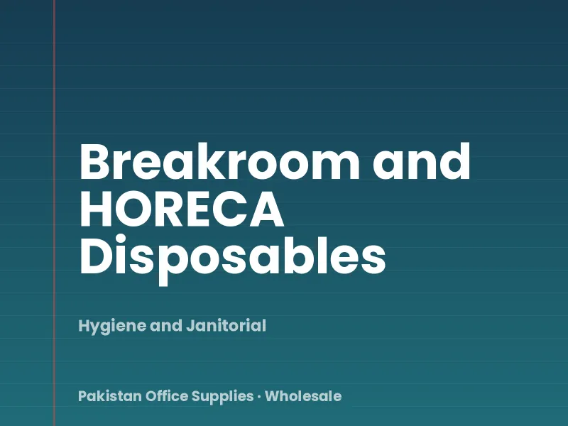Breakroom and HORECA Disposables