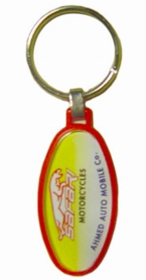OVAL KEYCHAIN GREEN Plastic Keychains  Promotional Items Gifts And Giveaways