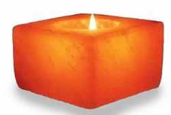 Buy Square 1 Hole Geometrical Himalayan Rock Salt Tea Light, Tea Light Himalayan Rock Salt , Lamps And Lighting, Furniture Interior And Decor at Best Discount Sale Price in