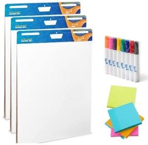 3 LARGE EASEL PAPER PADS Flip Chart Boards And Accessories   Presentation Boards And Accessories Stationery Items