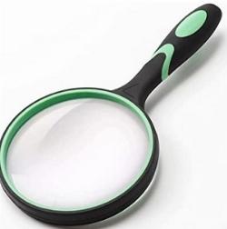 Buy Large Magnifying Glass 10x Handheld Reading Magnifier For Seniors And Kids 100mm 4inches, Magnifying Glasses, Measuring Instruments, Stationery Items Products in
