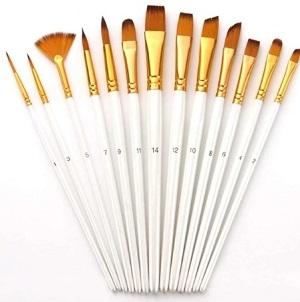  ART PAINT BRUSH SET 13 PCS Art Paint Brush   Crayon, Painting Brush And Craft Tools Stationery Items