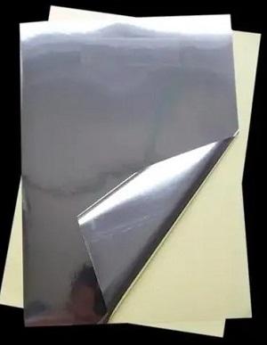 SILVER FOIL GUMMING SHEET Gumming Sheet  Paper Products Stationery Items