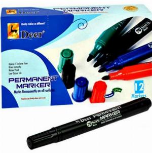 DEER PERMANENT MARKER ROUND TIP Permanent Markers  Writing Instruments Stationery Items