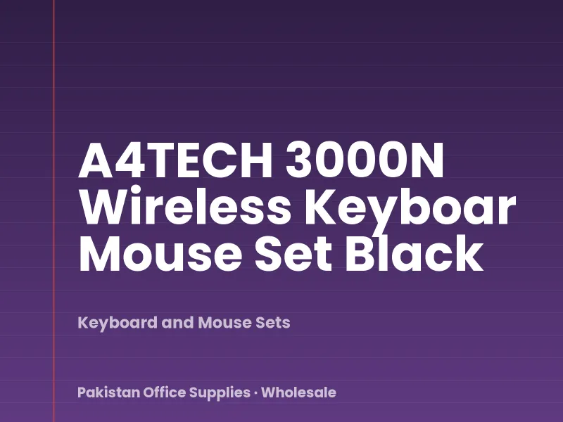 A4TECH 3000N Wireless Keyboar Mouse Set Black