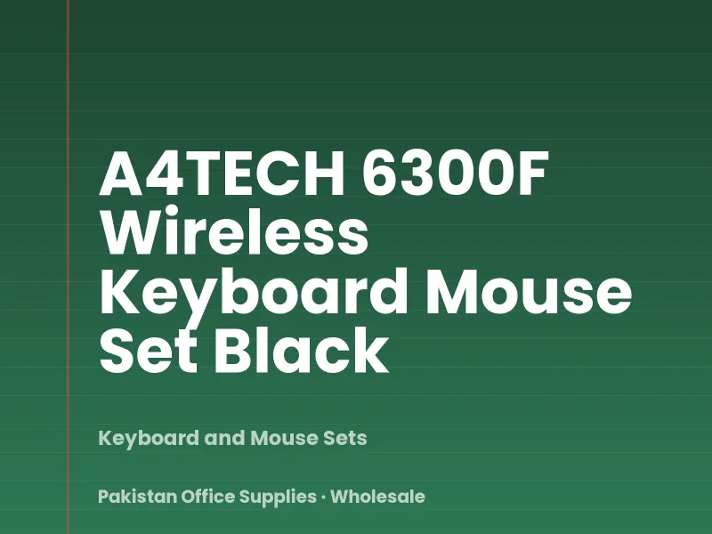A4TECH 6300F Wireless Keyboard Mouse Set Black