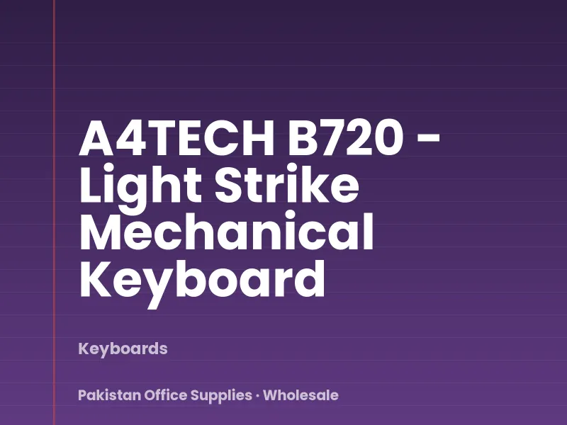 A4TECH B720 - Light Strike Mechanical Keyboard