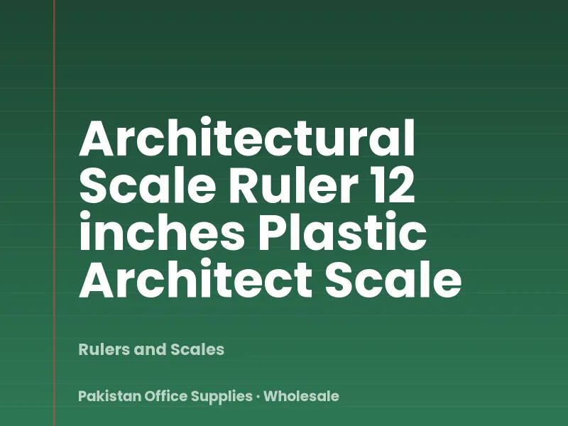 Architectural Scale Ruler 12 inches Plastic Architect Scale