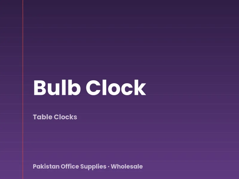 Bulb Clock
