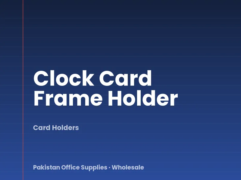 Clock Card Frame Holder
