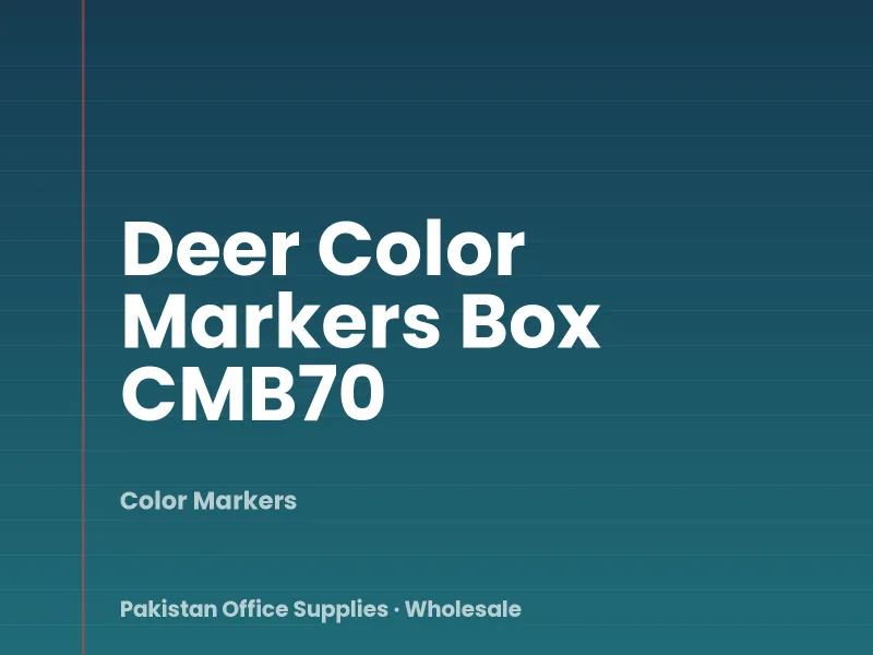 Deer Color Markers Box CMB70