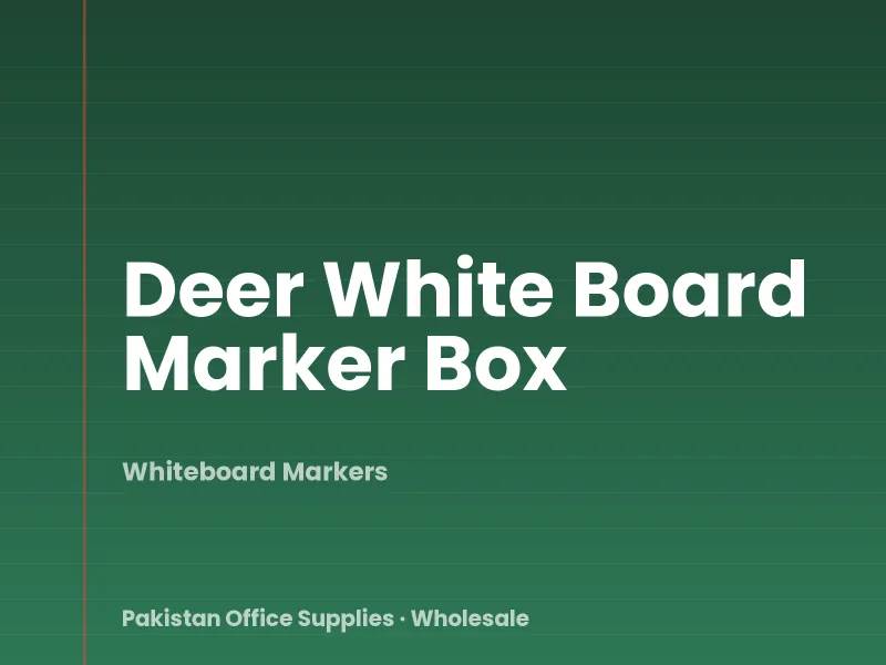 Deer White Board Marker Box