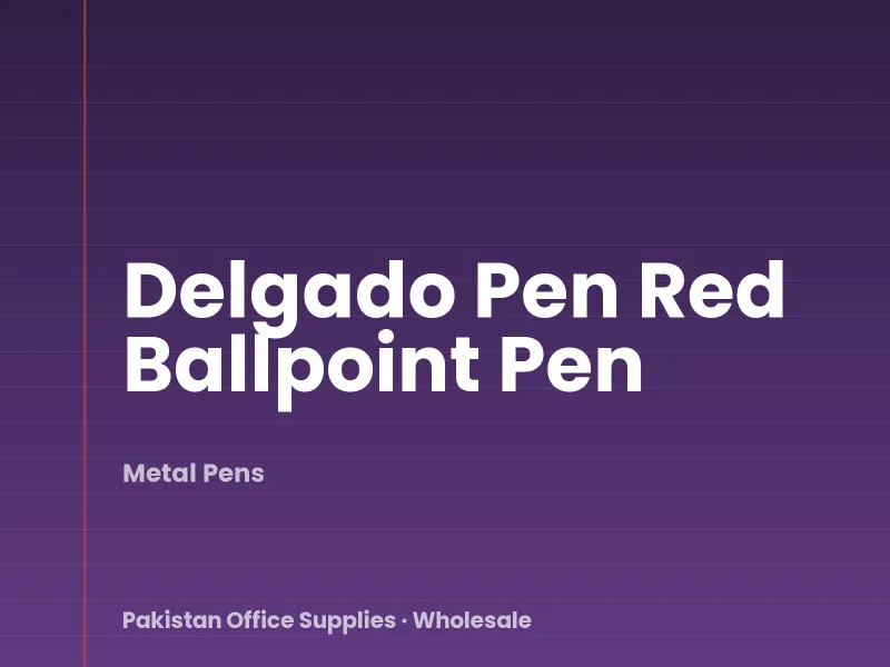 Delgado Pen Red Ballpoint Pen