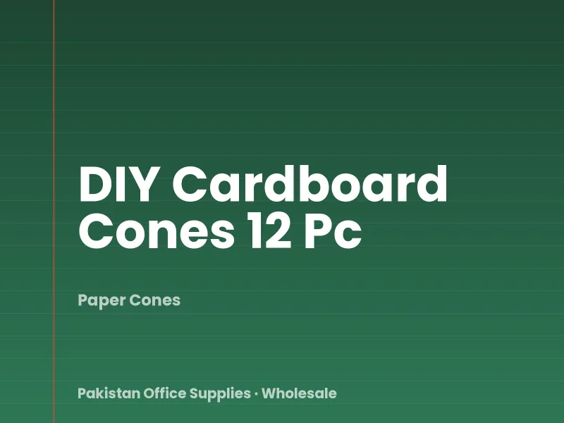 DIY Cardboard Cones 12 Pc