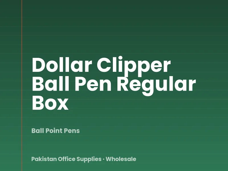 Dollar Clipper Ball Pen Regular Box