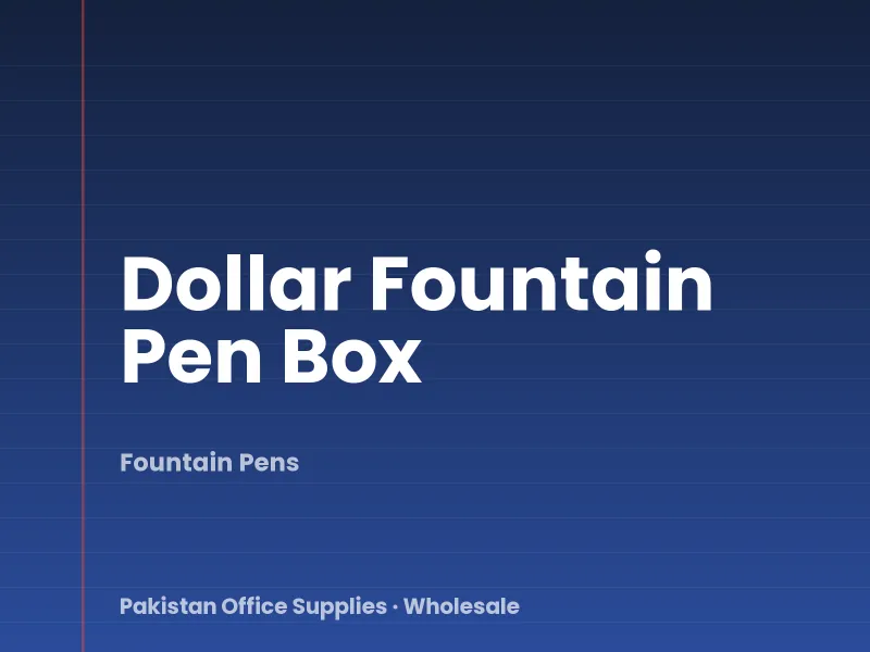 Dollar Fountain Pen Box