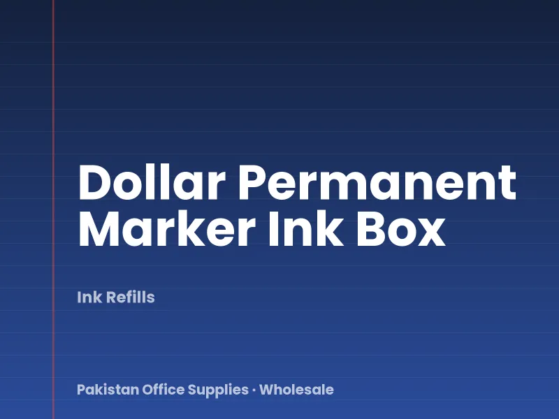 Dollar Permanent Marker Ink Box