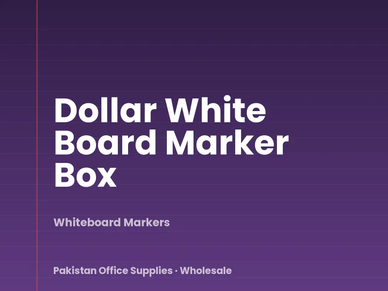 Dollar White Board Marker Box