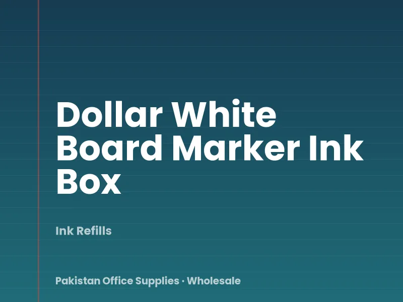 Dollar White Board Marker Ink Box