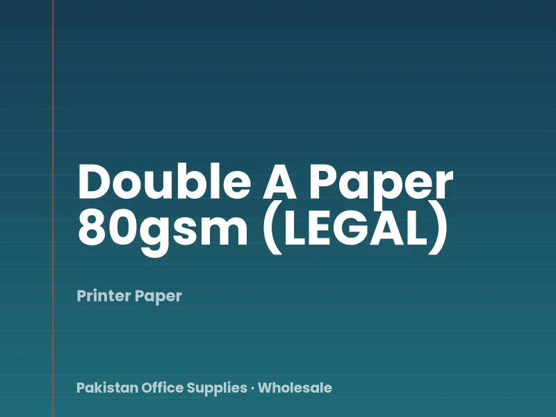 Double A Paper 80gsm (LEGAL)