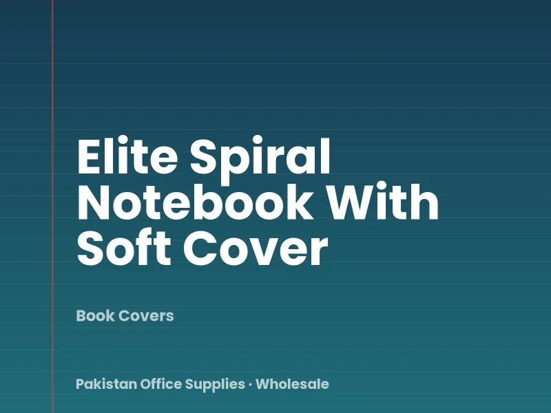 Elite Spiral Notebook With Soft Cover
