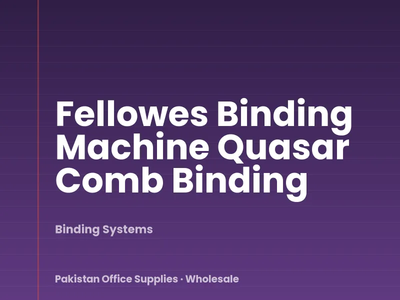 Fellowes Binding Machine Quasar Comb Binding