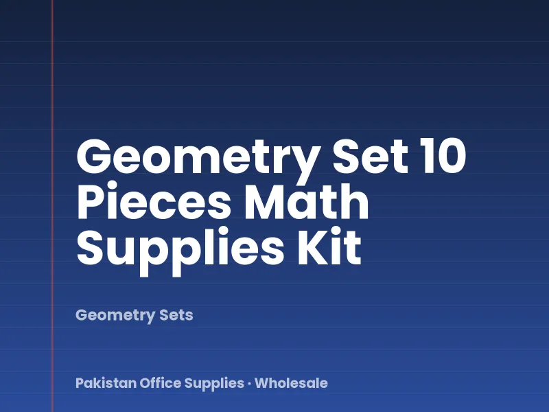 Geometry Set 10 Pieces Math Supplies Kit