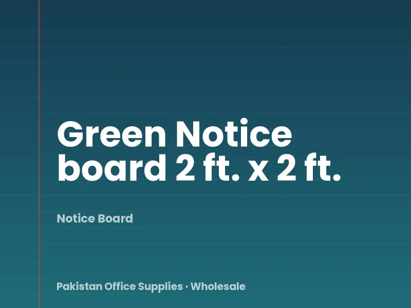 Green Notice board 2 ft. x 2 ft.