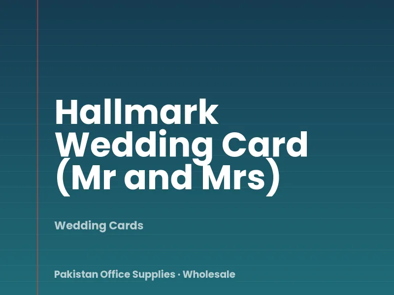 Hallmark Wedding Card (Mr and Mrs)