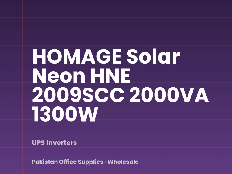 HOMAGE Solar Neon HNE 2009SCC 2000VA 1300W