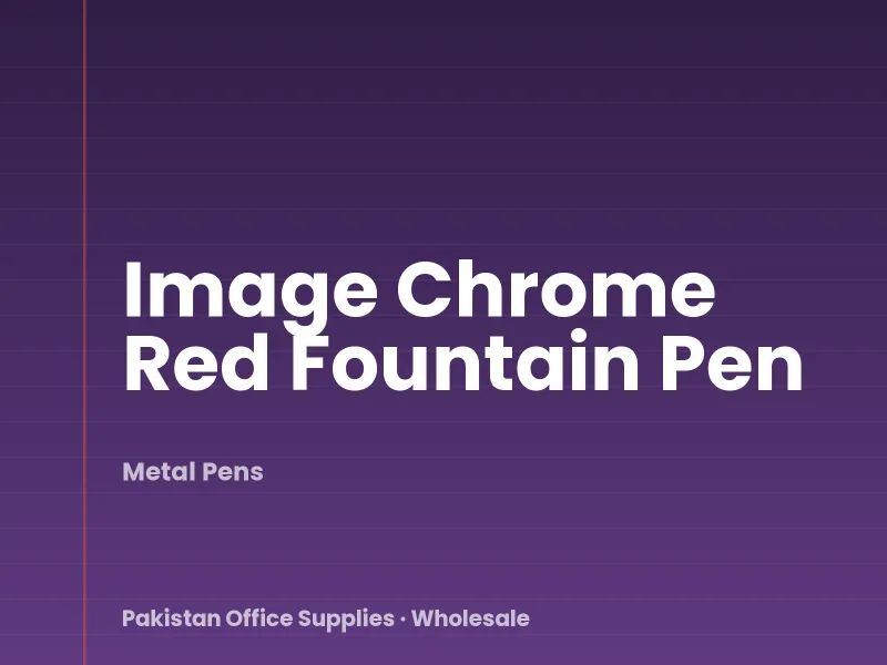Image Chrome Red Fountain Pen