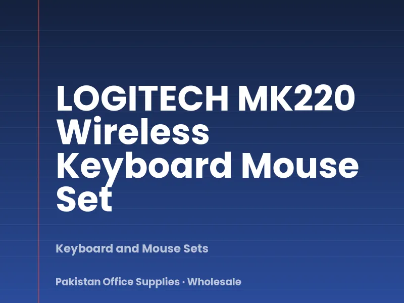 LOGITECH MK220 Wireless Keyboard Mouse Set