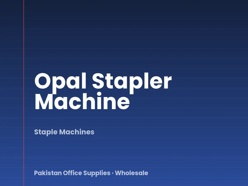 Opal Stapler Machine