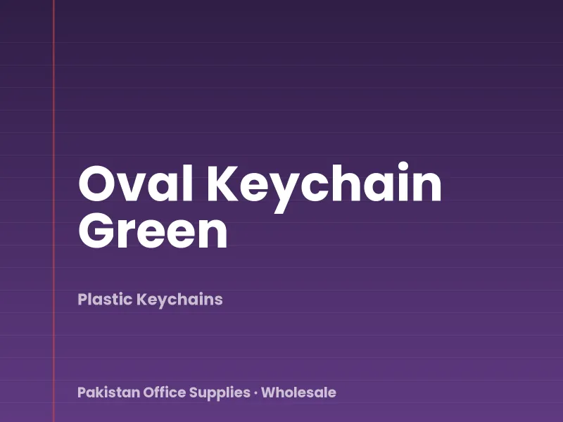 Oval Keychain Green