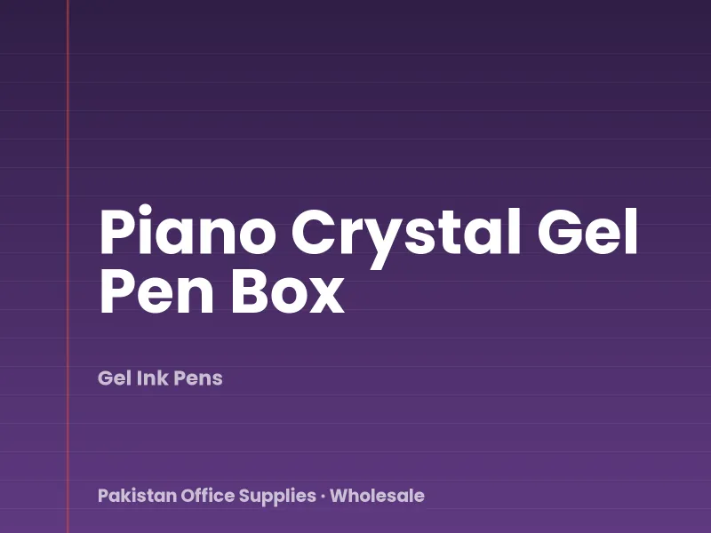 Piano Crystal Gel Pen Box