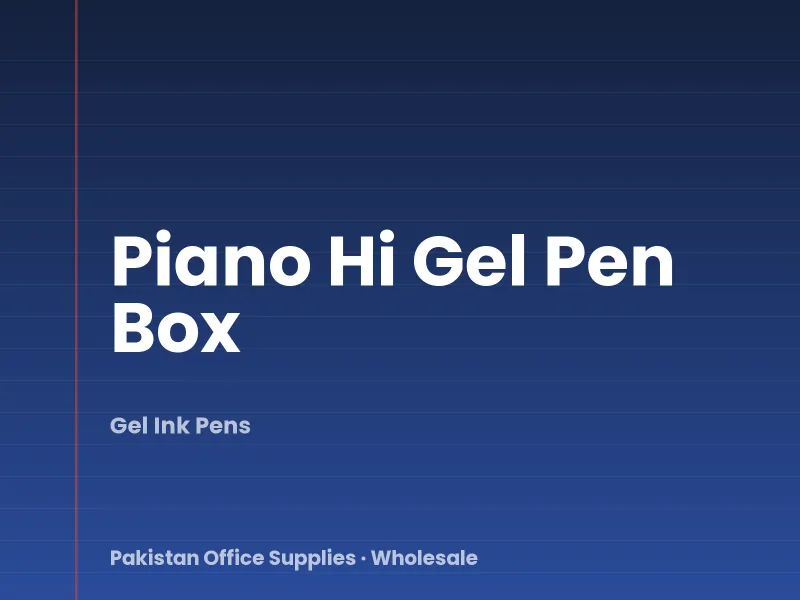 Piano Hi Gel Pen Box