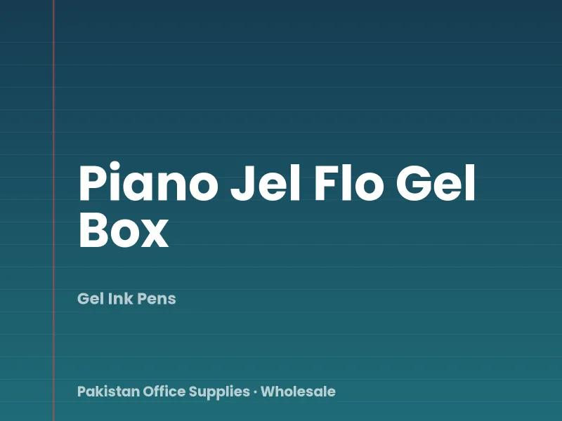 Piano Jel Flo Gel Box