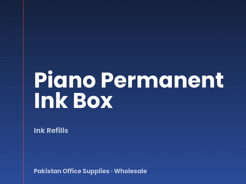 Piano Permanent Ink Box