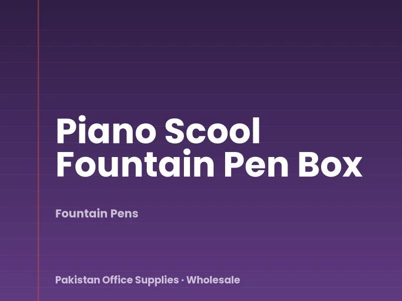 Piano Scool Fountain Pen Box