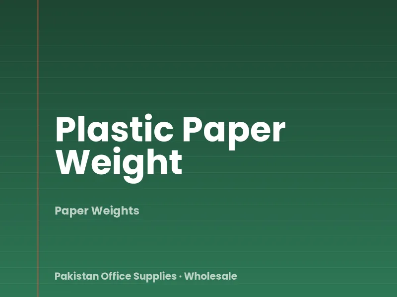 Plastic Paper Weight
