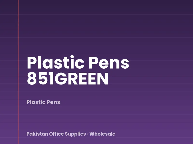 Plastic Pens 851GREEN