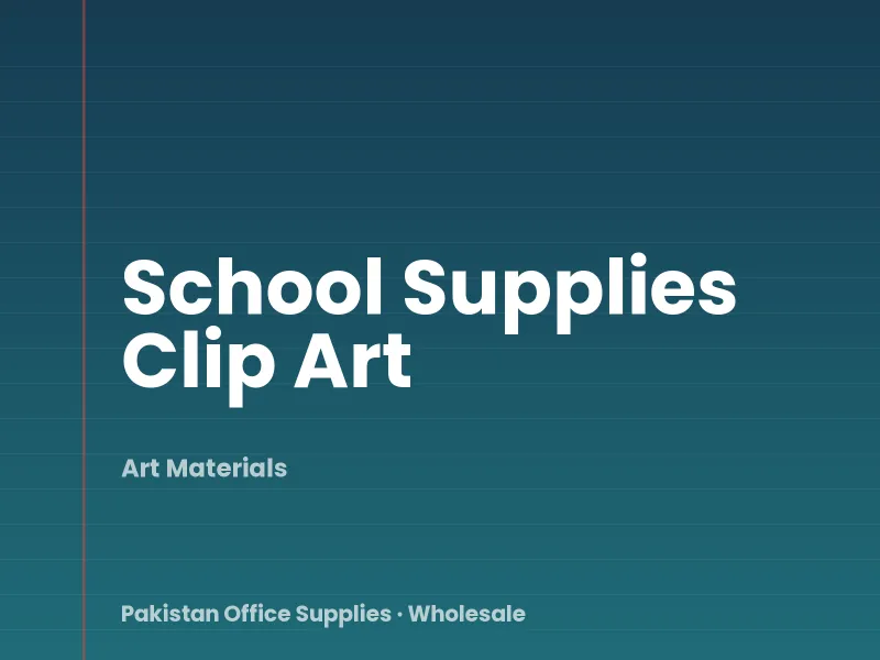 School Supplies Clip Art