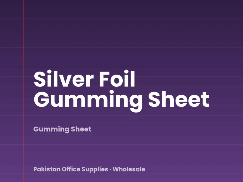 Silver Foil Gumming Sheet