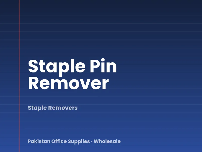 Staple Pin Remover