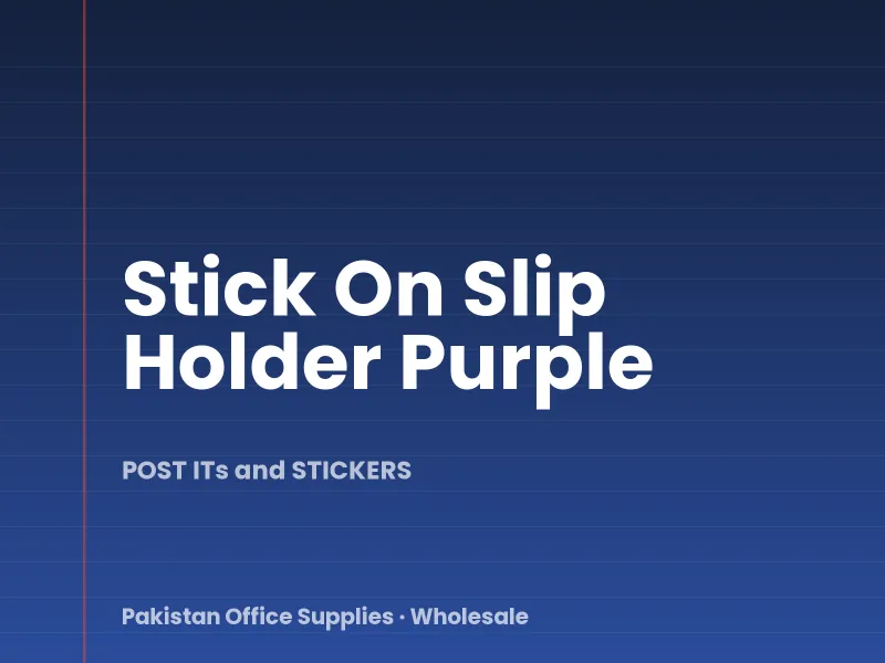Stick On Slip Holder Purple