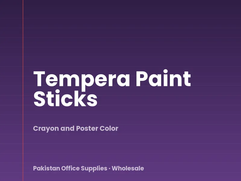 Tempera Paint Sticks