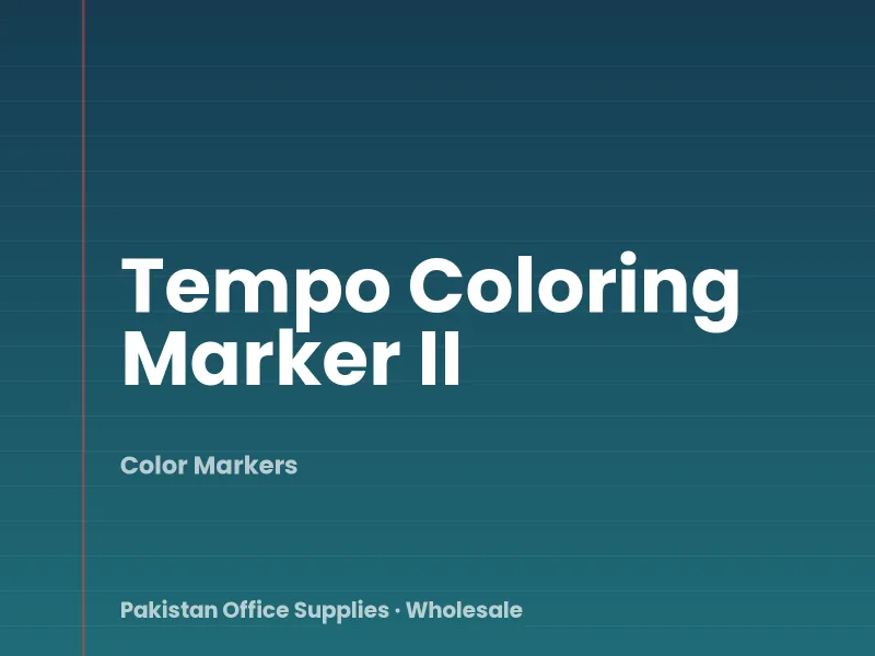 Tempo Coloring Marker II