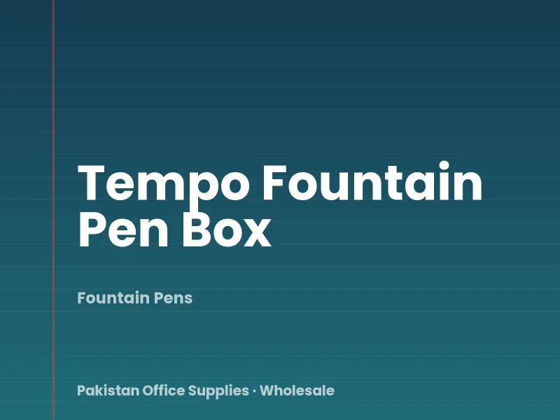 Tempo Fountain Pen Box