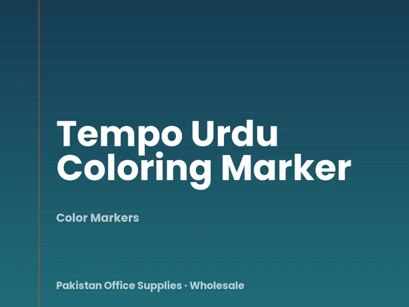 Tempo Urdu Coloring Marker